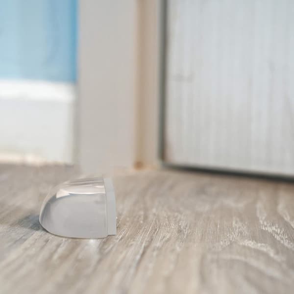 Set med 2 dörrstoppar i gummi - 4,2 x 2,2 x 3,8 cm (B x H x D) -