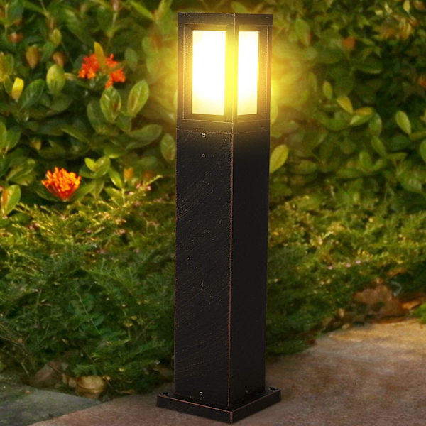 LED-pullert E27 16W LED-utebelysning IP65 1400LM LED-hagepost 60CM stolpelys hage sti lys plen oppkjørsel gårdsplass