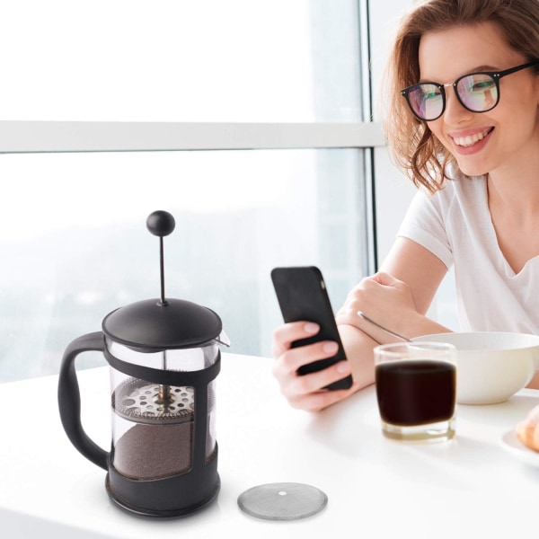 Udskiftningsfilter til fransk presse kaffepressefilter 4 tommer genbrug