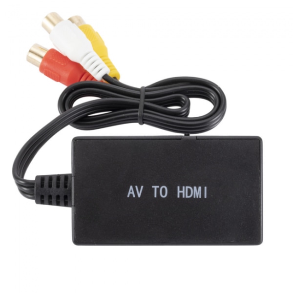 RCA till HDMI-omvandlare, komposit till HDMI-adapter, stödjer 1080p Pal