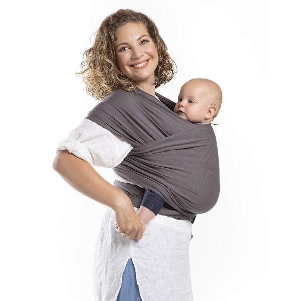 Babybärare, grå - Original Stretchy Infant Sling, perfekt för