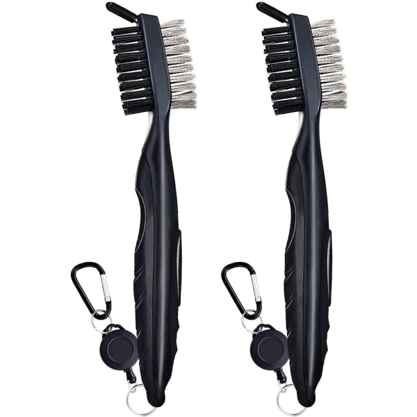 2 Pack Golf Club Brush -Must-Have Golf Tool for Cleaning Dirty Cl