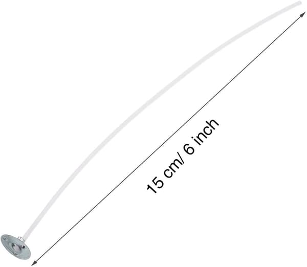 100 stk bomullsveker for DIY stearinlys (15 cm/6 tommer)