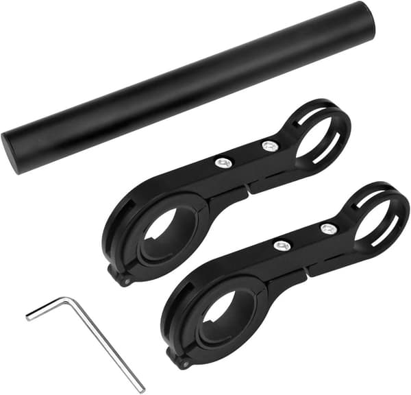 Sykkelstyreforlenger, 20 cm multifunksjonell dobbelforlenger