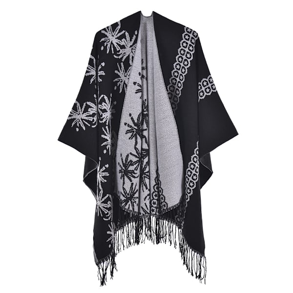 Punainen huivi Shawl Muoti Tupsu Neulotu Shawl Ulkovaatteet Neljä Vuodenaikaa