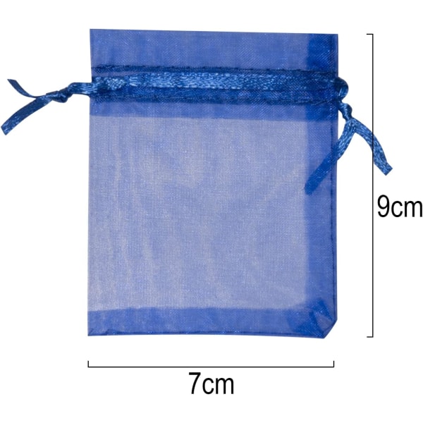 Organzapose, organza gavepose, smykkepose, bryllupspose, la