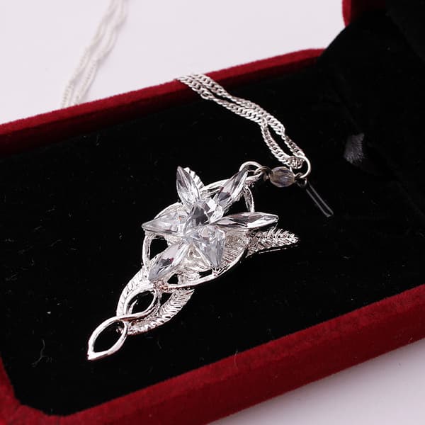 Halsband Arwen Evenstar Sagan om ringen silverpläterat silver