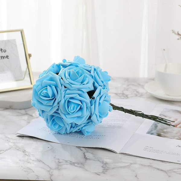 25 st konstgjorda rosor blommor verklighetstrogna konstgjorda rosor