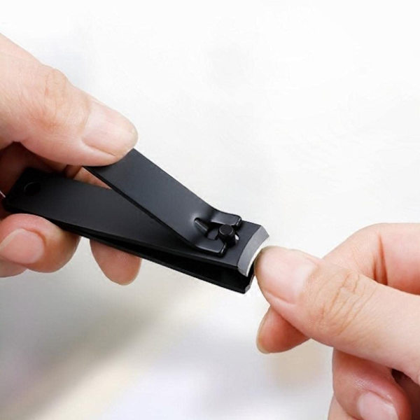 1 Pack Multifunktionell Svart Matt Rostfritt Stål Nagelklippare Du