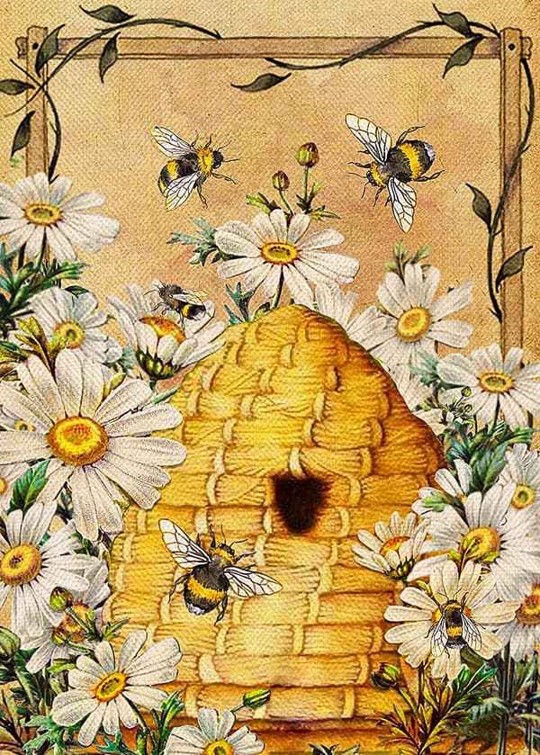 30*40CM Bier Diamantmalingssæt Voksne, Blomster Diamantmaling