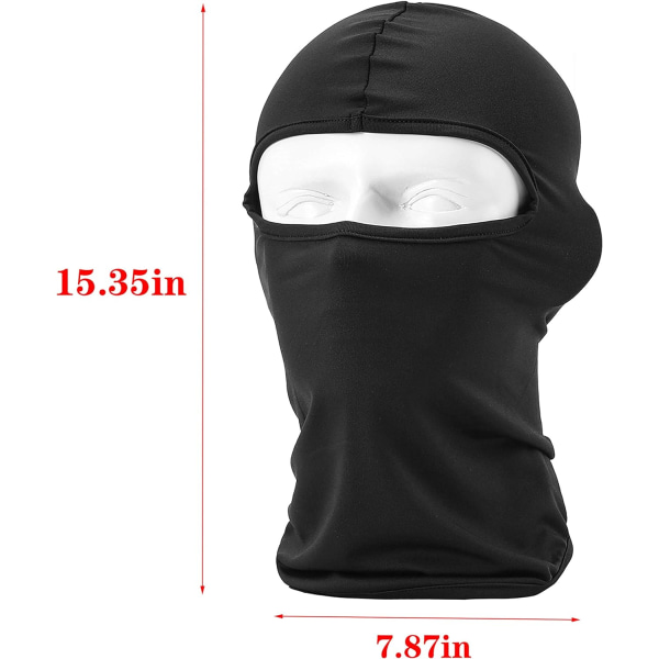 3 Balaclava-maske motorsykkel unisex ansiktsbalaclava sportbeskyttelse