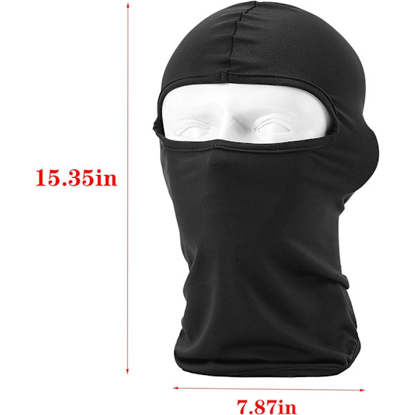 3 Balaclava-naamio Moottoripyörä Unisex Kasvonaamio Balaclava Urheilusuoja
