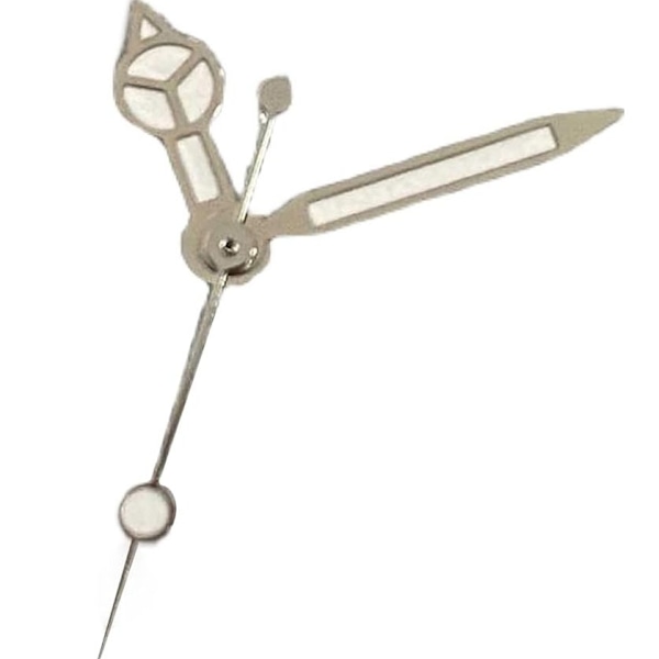 NH35/36/4R/7S Silver Edge Watch Hands Tre Pin Pointer med Grön