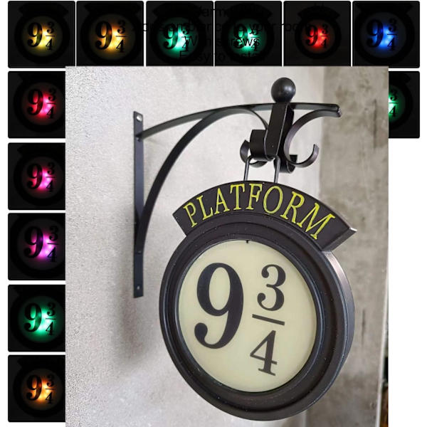 9 3/4, 10 tum hängande nattlampa med färgglad RGB-fjärrkontroll