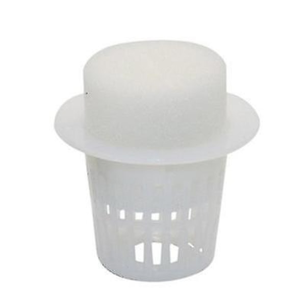 10 stk. 60mm Hydroponics Net Pot Mesh Kurv Børnehave Bomuld Planti