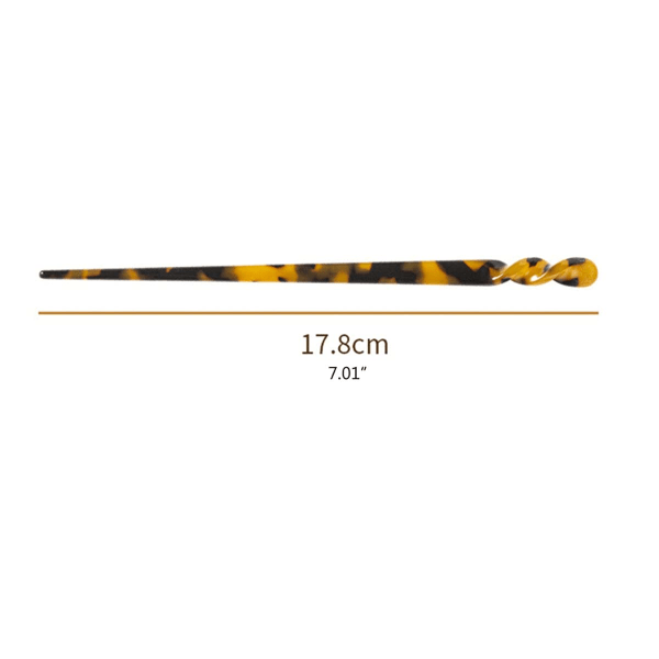 6-pack acetat hårpinnar leopardmönstrade hårpinnar sköldpadda