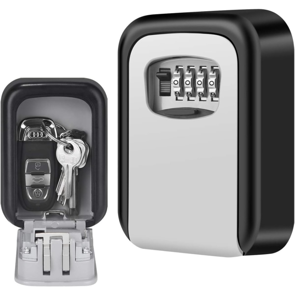 Säker nyckellåda [Väggmonterad] Välj åtkomst Dela dina nycklar säkert (grå)