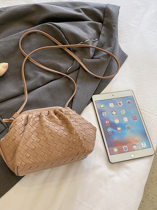 PU Machine Bag Sachi Cloud mini læder håndtaske Khaki