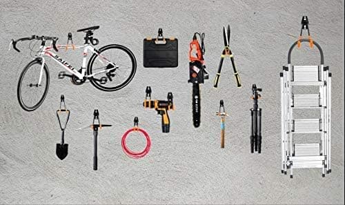 Garageväggkrokar, dubbel typ för garage, bekväm krokförvaring