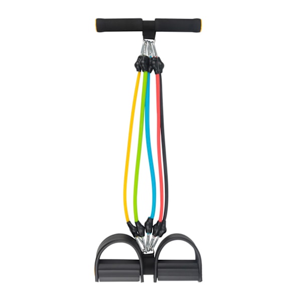 Justerbart motståndsband för elastiska dragband - Elastisk sladd för fotpedaler - motståndsband för stretchrör （svart）