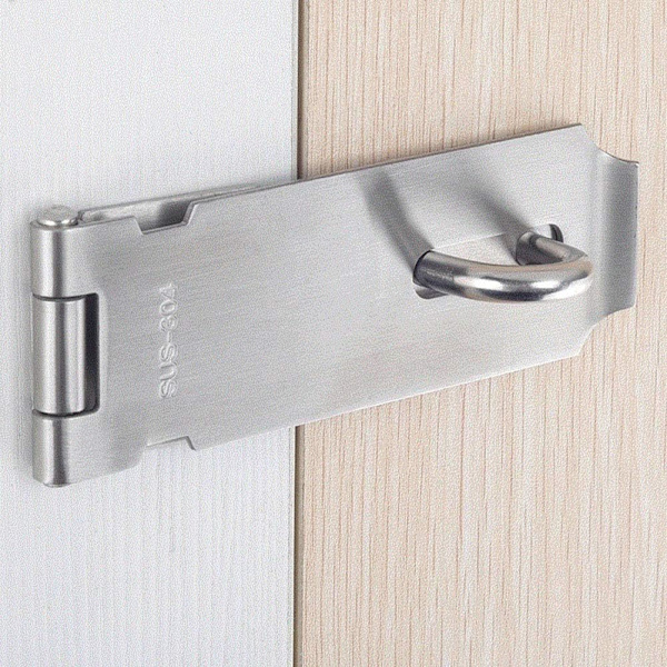 Rustfrit stål hængelås hasp, kraftig hasp og klemme med skrue