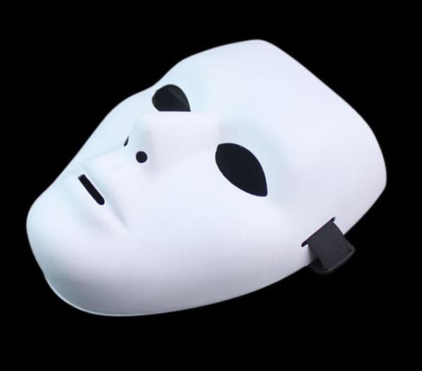 Anpassningsbara vita plastmasker - s Pure White Creative Mask (kvinnor)