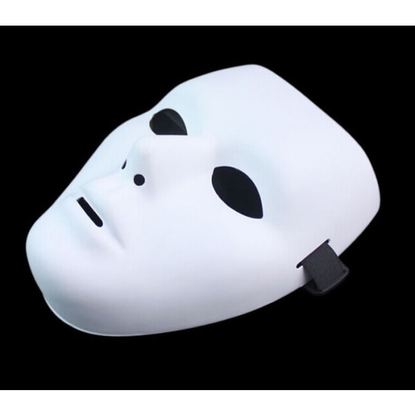 Tilpassbare hvite plastmasker - s Pure White Creative Mask (Mann)
