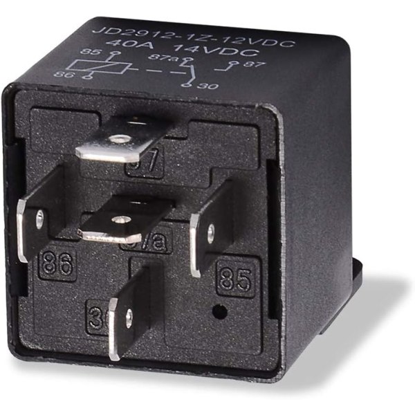 2 kpl rele 12V 40A 5-napainen Spdt, malli nro: JD2912-1Z-12VDC 40A