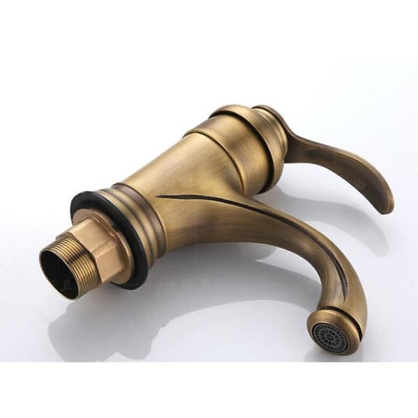 Baderomsvask Kran Nostalgi Børstet Messing Baderomskran