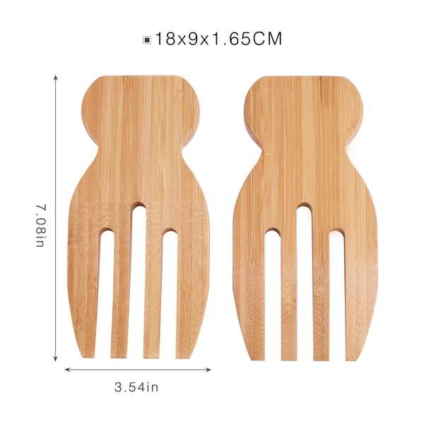 Totally Bamboo Salad Hands, Bamboo Salatserversett
