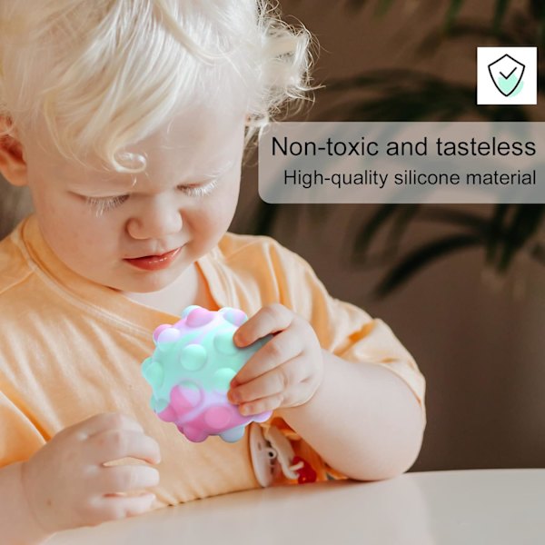 Pop Bubble Sensorisk Fidget Leksak, Squeeze Sensorisk Leksak, Silikon Anti
