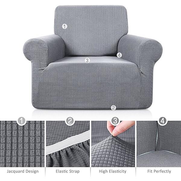 1 stk Jacquard strækbar sofaovertræk strækbar lænestolbetræk sofa C