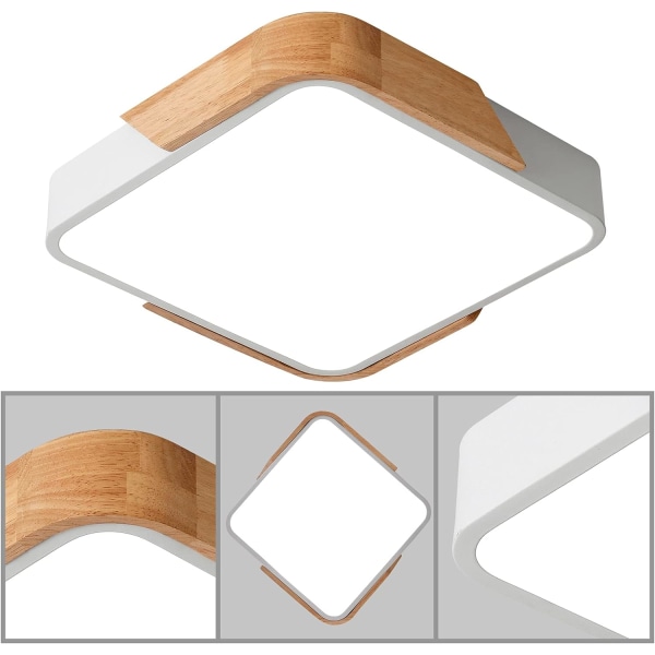 LED-taklampe 24W taklampe med fjernkontroll justerbar