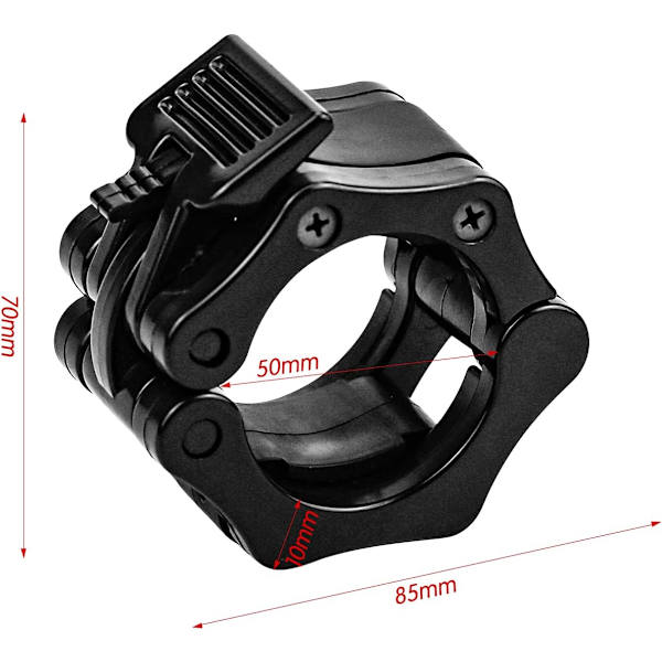 Klemme Ring 2 Stykker 50mm Låsering Stopring Vægtløftning