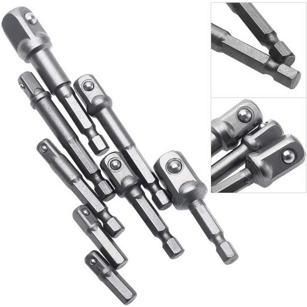 1/4\" 3/8\" 1/2\" Magnetisk Bit Holder Skruetrækker Forlænger Adapter
