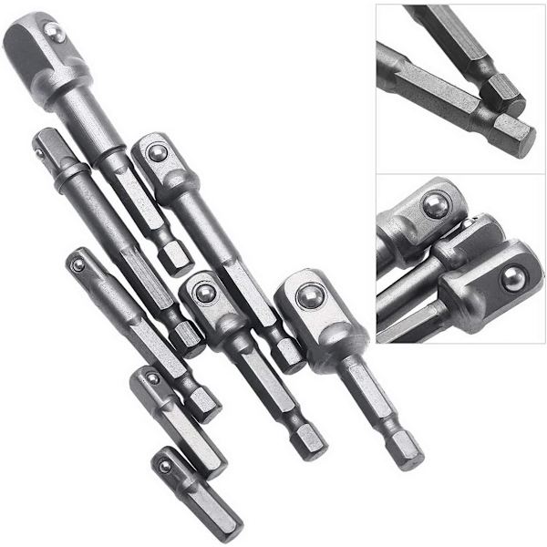 1/4\" 3/8\" 1/2\" Magnetisk Bithållare Skruvmejsel Förlängningsadapter