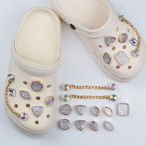 11 Crocs DIY-tillbehör mode trädgårdsskor ins sko blomma sko