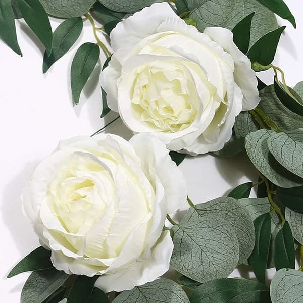 Kunstig blomsterkrans rosevin bryllupsdekorasjon, 200cm Han