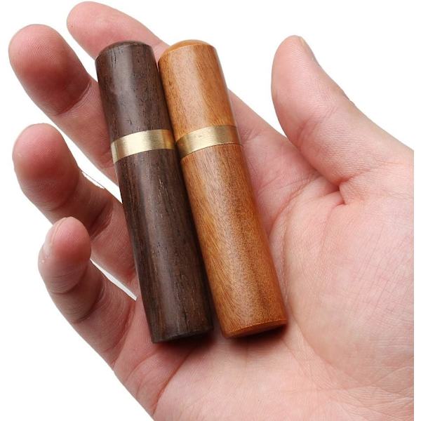 2-pack nålhållare i trä, minitandpetare, handgjord sömnad