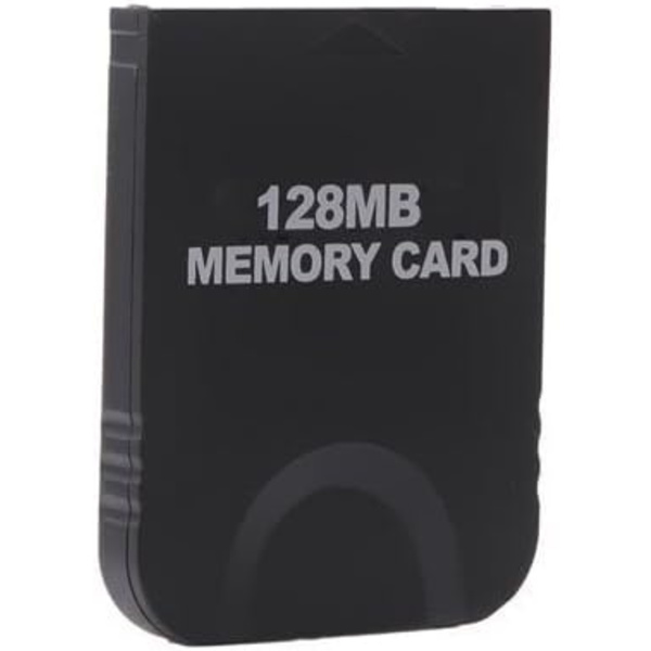 128MB svart minneskort kompatibelt med Wii Gamecube