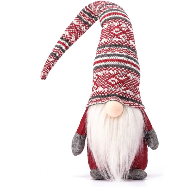 Holiday Gnome Håndlaget svensk Tomte, Julenissedekorasjon Eller