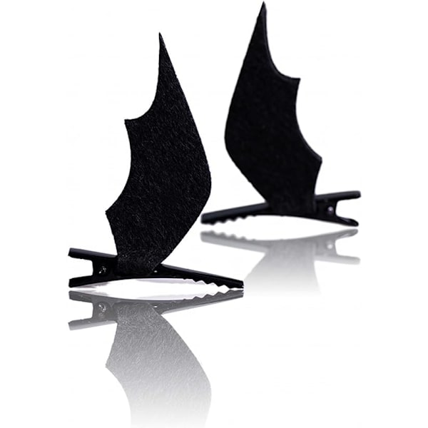 2 stk. Halloween tegneserie flagermusører flagermusvinger hårklemmer hårnål Hai