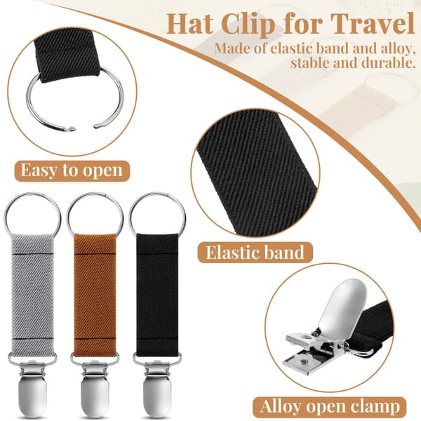 6 stk. Fashion Slim Kjole Klips Rustfrit Stål Elastisk Klips Gar