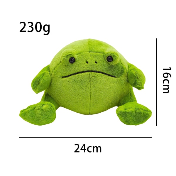 16 cm Ricky Rain Frog Creative Doll Pehmolelu Iso vihreä sammakkonukke