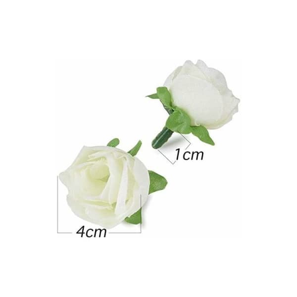 100 stk. kunstige roser, bulk skum blomster med stilk til W