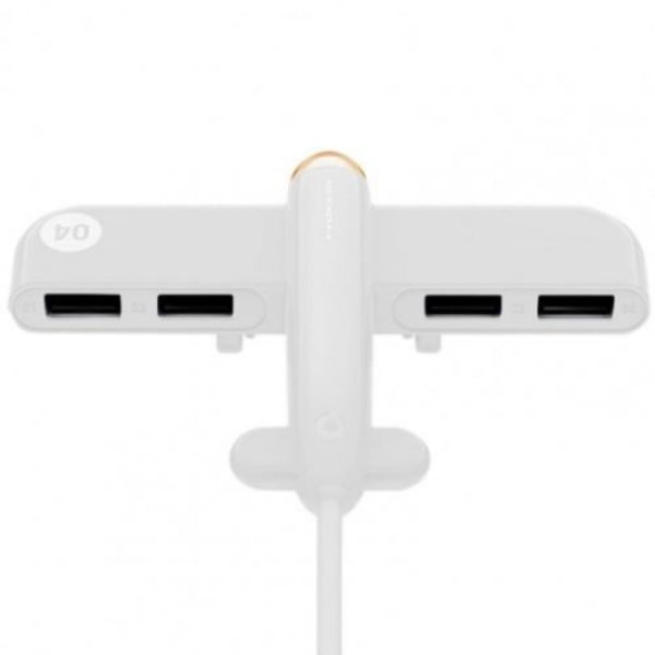 USB Hub USB Splitter HVIT hvit