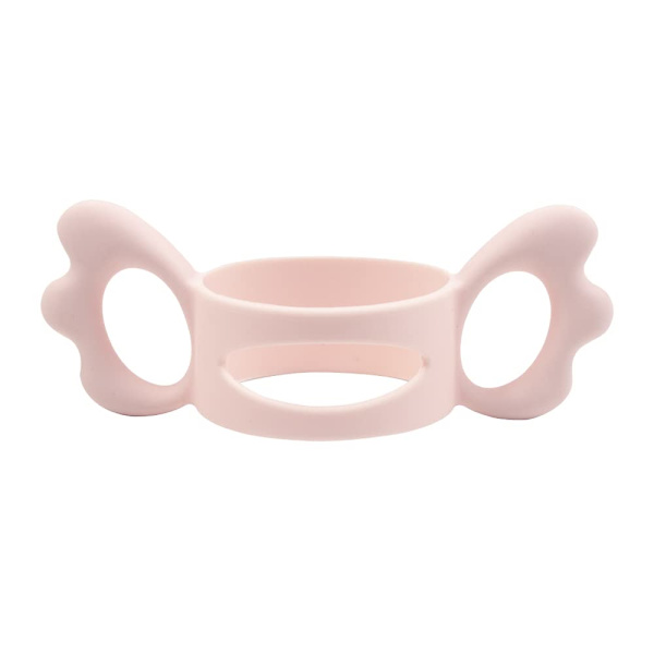 Baby silikone flaskehåndtag bredhalset sutteflaske håndtag (pink)