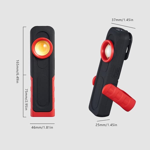 Ladattava LED-taskulamppu, hätävalot kotiin, magneettinen taskulamppu