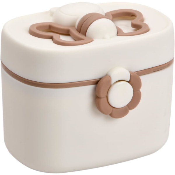 1 stk. Beige Baby Formula Dispenser, 410 ml bærbar for melkepulver M