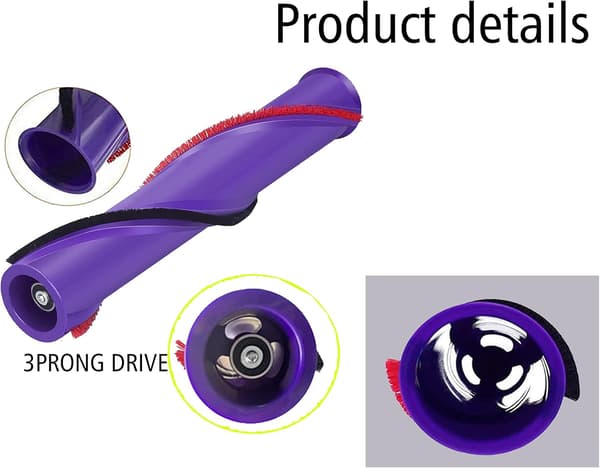 Rullebørste til Dyson V10, Udskiftningsbørste til Dyson V10, Replac